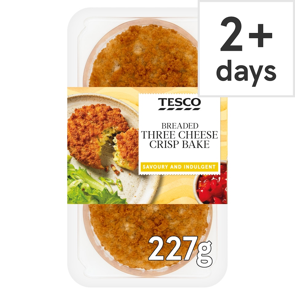 Tesco Breaded Three Cheese Crisp Bake 227g