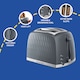 image 4 of Russell Hobbs Honeycomb Toaster Grey