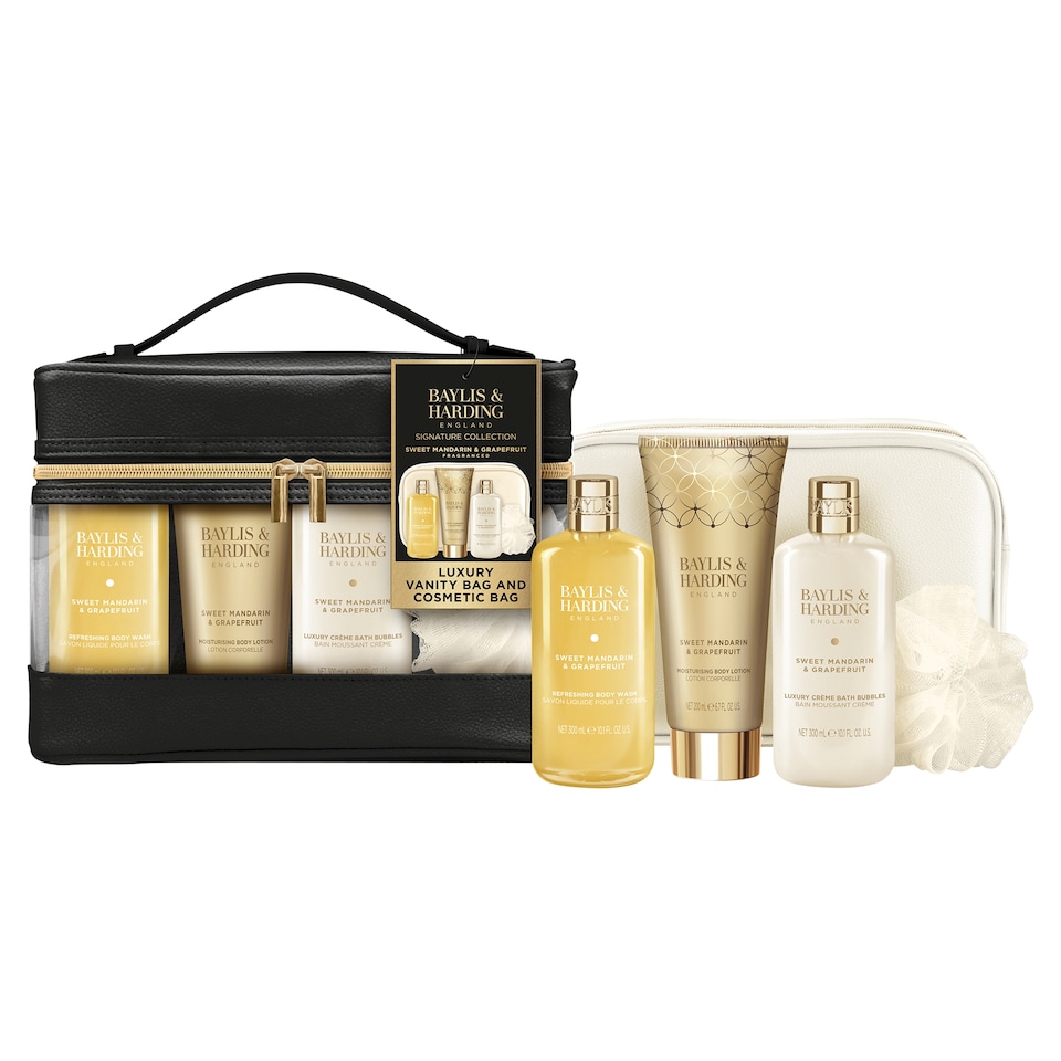 image 1 of Baylis & Harding Sweet Mandarin & Grapefruit Luxury Vanity Bag Gift Set