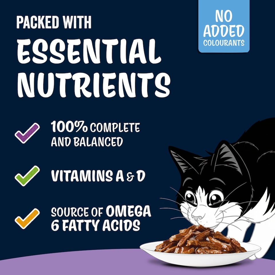 image 1 of FELIX Tasty Shreds Mixed Selection in Gravy Wet Cat Food 40x80g