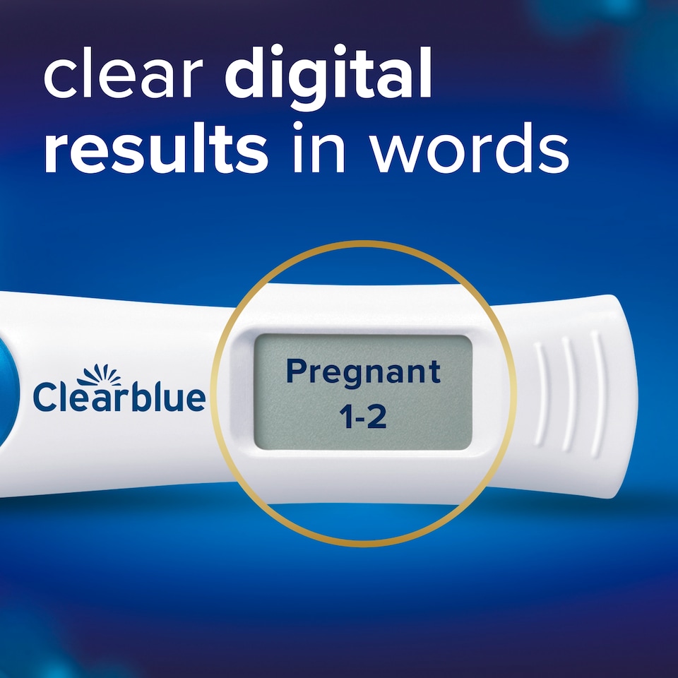image 1 of Clearblue Digital Pregnancy Test with Weeks Indicator 1 Pack