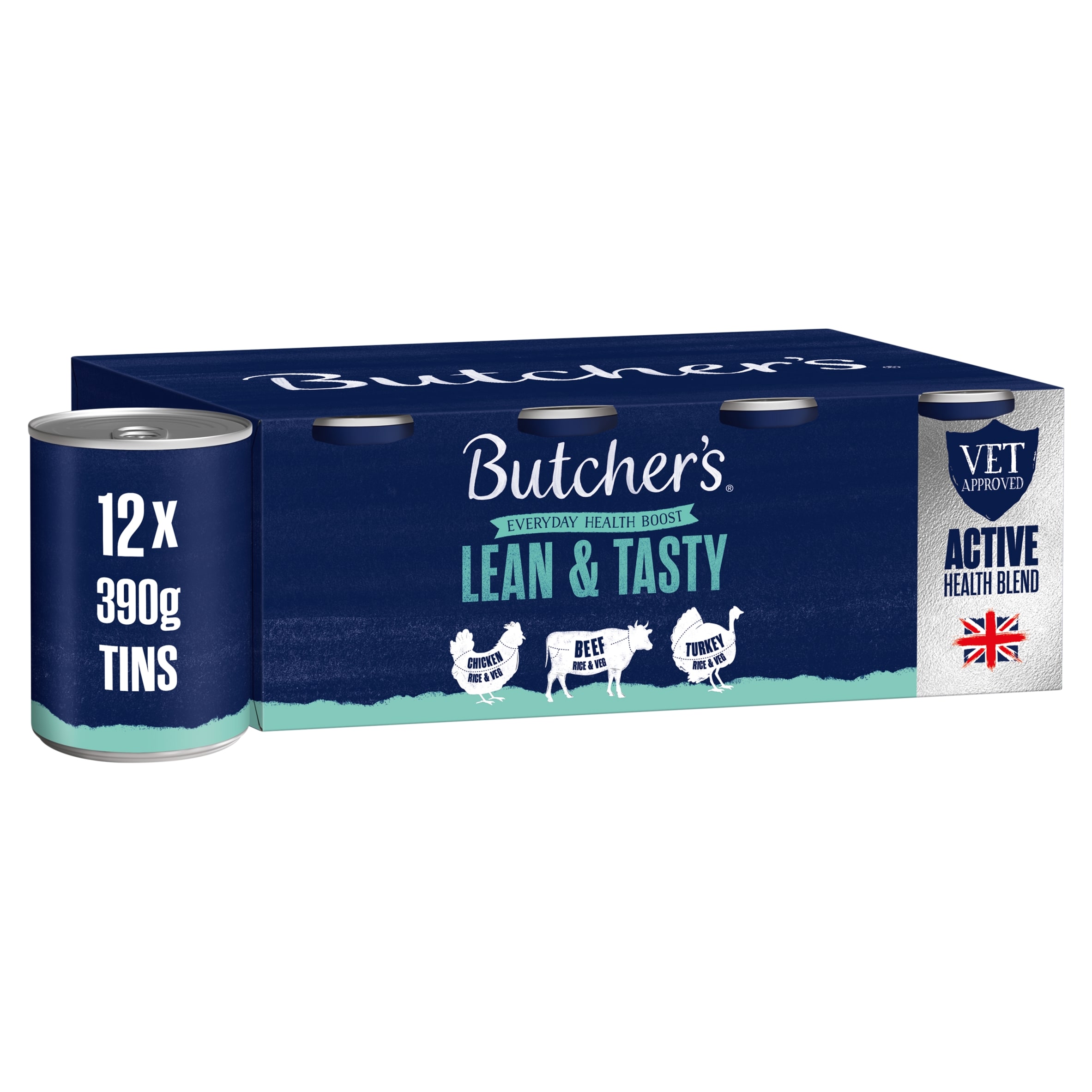 Butcher's Lean & Tasty Low Fat Dog Food 12X390g