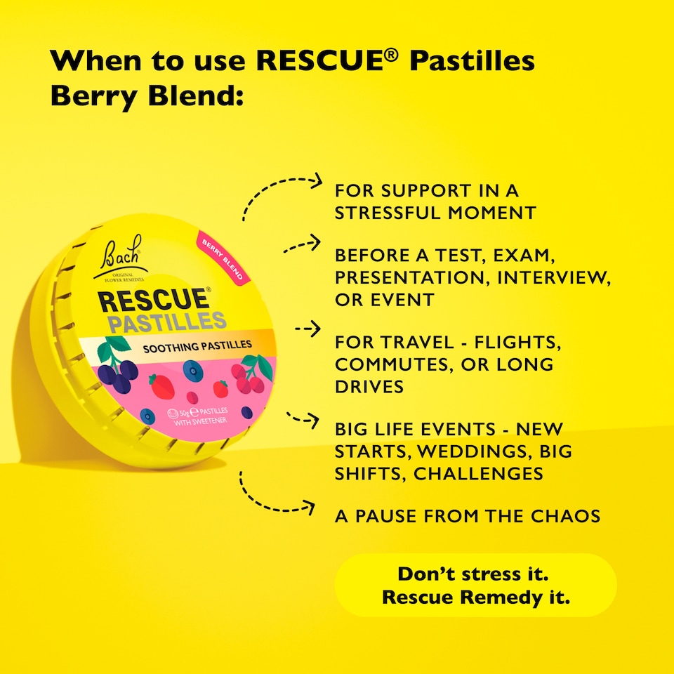 image 1 of Bach Rescue Soothing Pastilles Berry Blend 50g