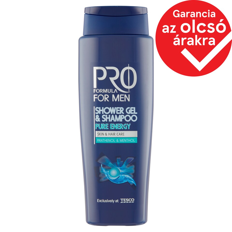 Tesco Pro Formula For Men Pure Energy Shower Gel & Shampoo 400 ml