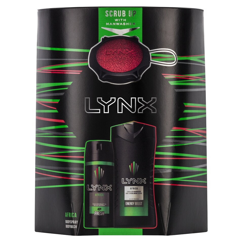 Lynx Africa Duo And Man Washer Gift Set