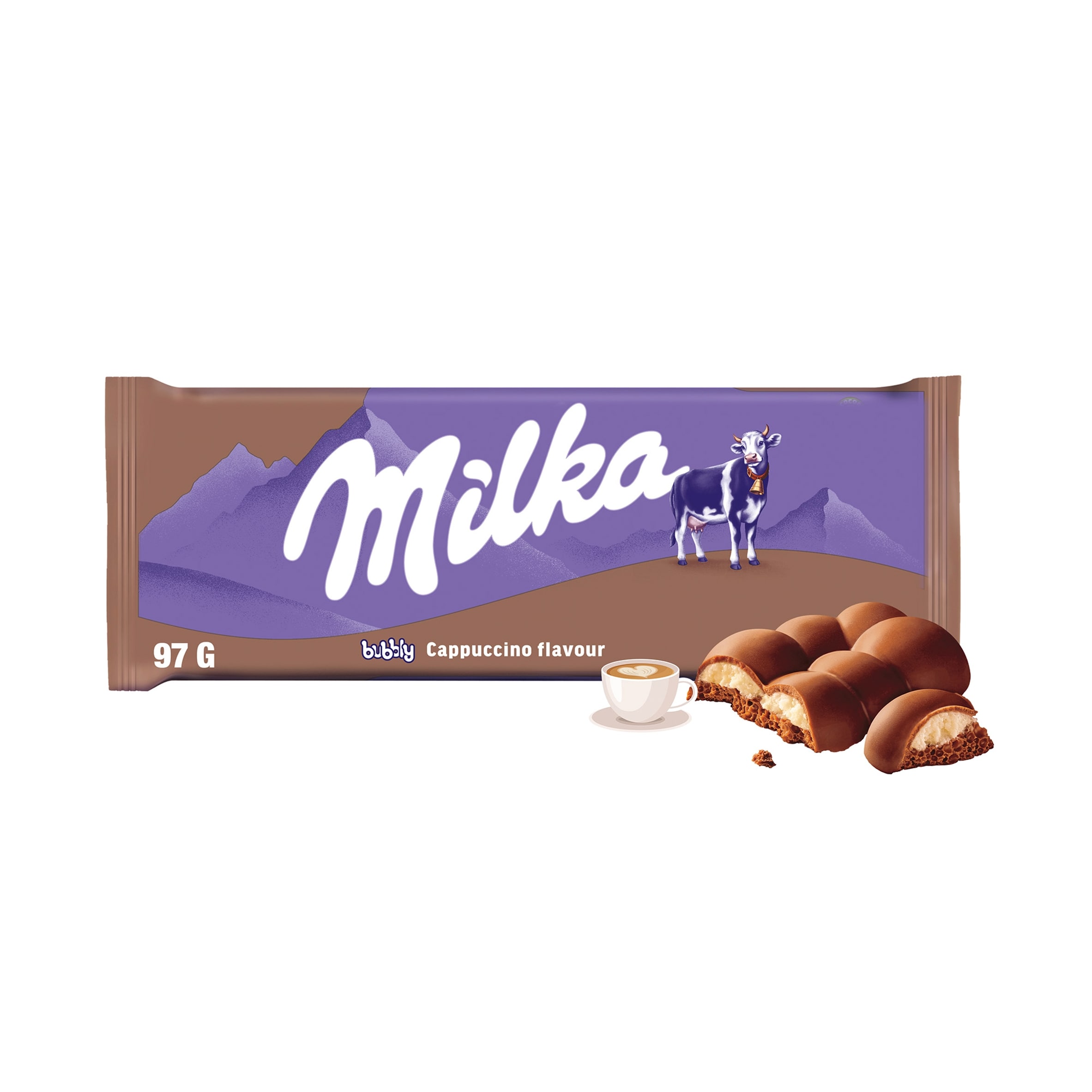 Milka Bubbly Cappuccino Flavour 97g - Tesco Groceries