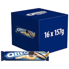 OREO Twists Vanilla & Caramel Cookie Sandwich Biscuits 157G
