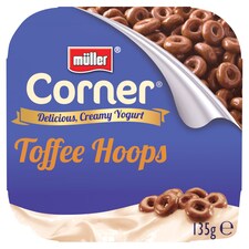 Muller Crunch Corner Toffee Hoops 135G