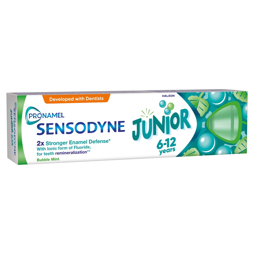 image 1 of Sensodyne Pronamel Junior Bubble Mint Toothpaste with Fluoride 6 - 12 Years 75ml
