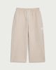 image 4 of F&F Boys Cotton Rich Striped Wide Leg Joggers in Stone