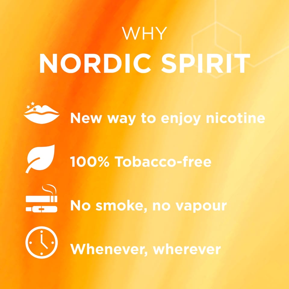 image 1 of Nordic Spirit Tropical Mix Tobacco Free Nicotine Pouches Strong 20 Pack 9mg 14g