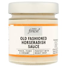 TESCO FINEST OLD FASHIONED HORSERADISH SAUCE 180g