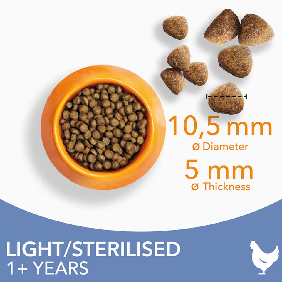 image 1 of Iams Cat Food Adult Light In Fat With Chicken 2Kg