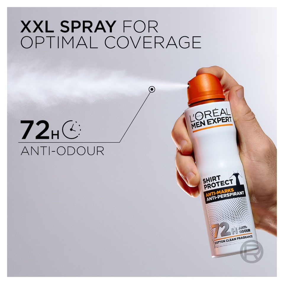 image 1 of L’Oreal Men Expert Shirt Protect 48 Hour Antiperspirant Deodorant 300Ml