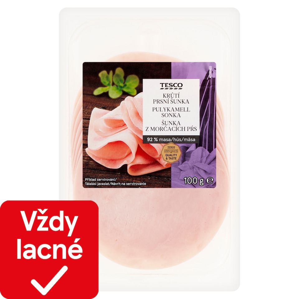 Tesco Šunka z morčacích pŕs 100 g