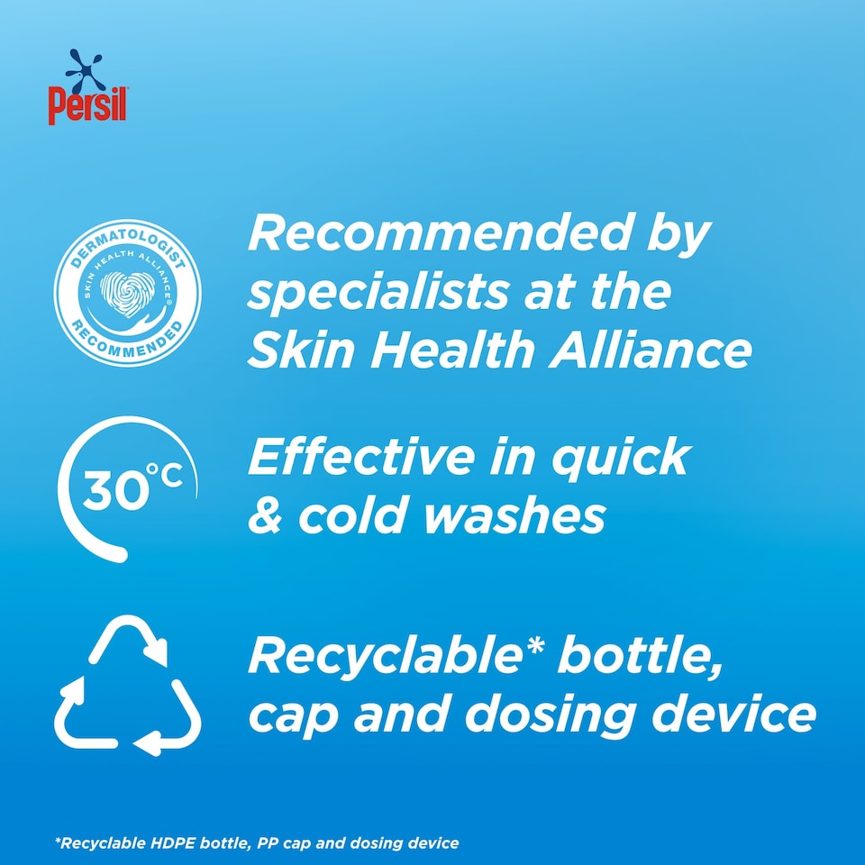 image 1 of Persil Non Bio Laundry Washing Liquid Detergent 68 Washes 1836ml