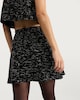 image 4 of F&F Boucle Gold Tone Button Mini Skirt with Cotton in Grey