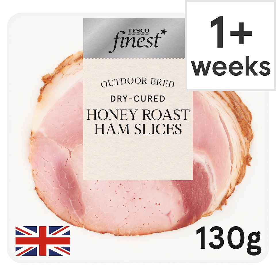 Tesco Finest Dry Cured Honey Roast Ham Slices 130g