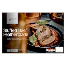 Tesco Finest Chef’s Collection Porcini & Pecorino Stuffed Beef Featherblade with Peperonata and Pine nut Pesto 940g