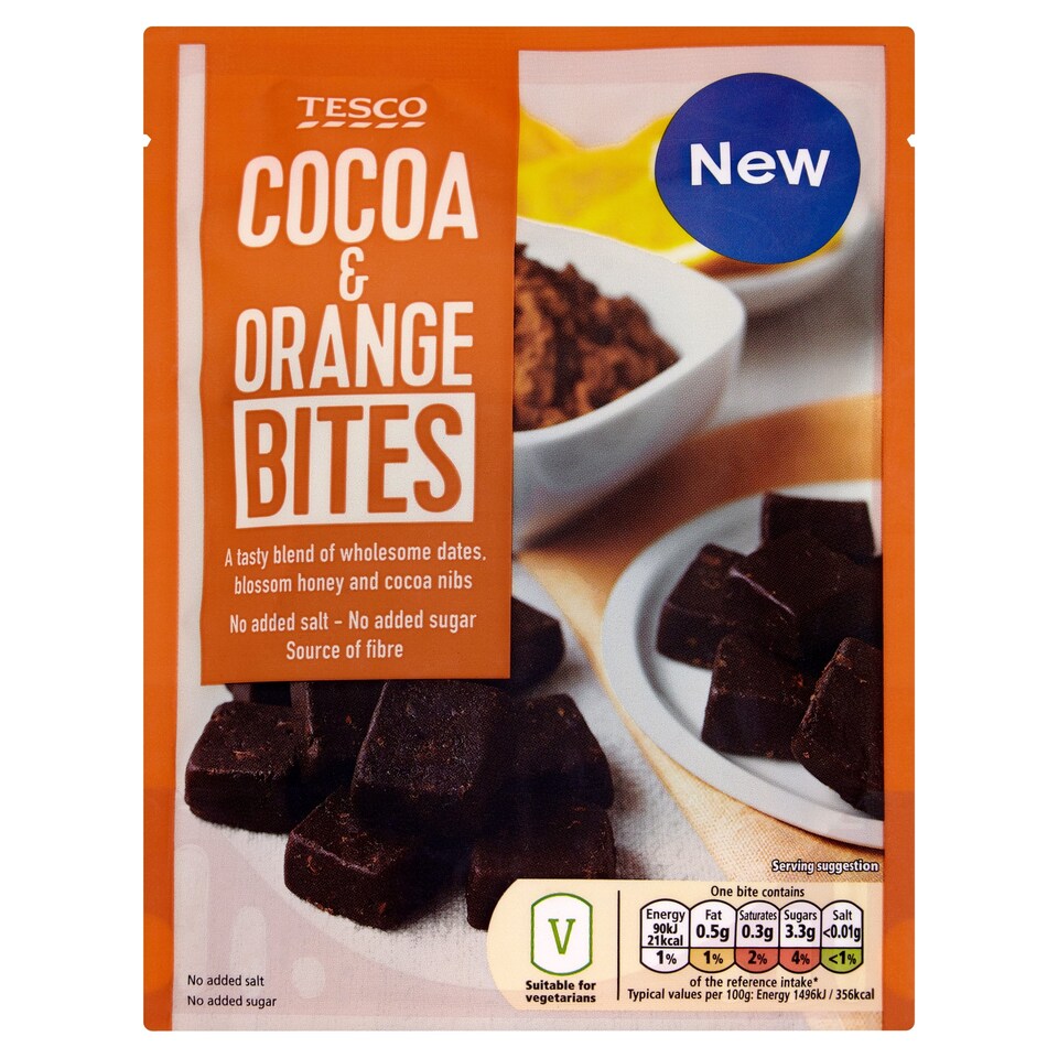Tesco Cocoa Orange Bites 110G