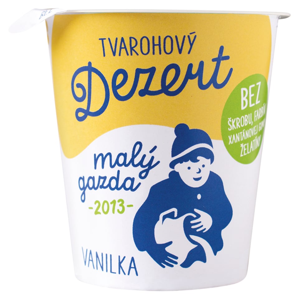 Malý Gazda Tvarohový dezert vanilka 130 g