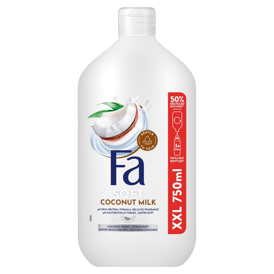 Fa Soft Coconut Milk Shower Cream & Foam Bath 750 ml