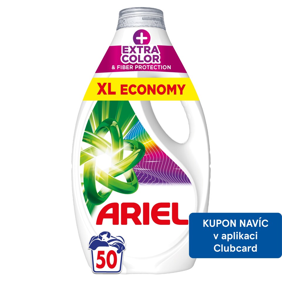 Ariel Washing Liquid, 50 Washes, +Extra Color & Fiber Protection