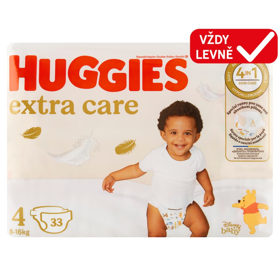 image 1 of Huggies Extra Care Diapers Size 4 Children 8-16kg 33 pcs