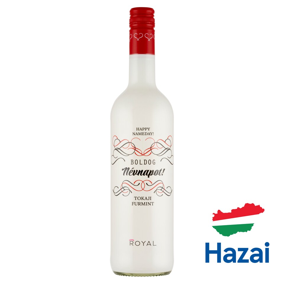 Royal Boldog Névnapot! Tokaji Furmint félédes fehérbor 11,5% 750 ml