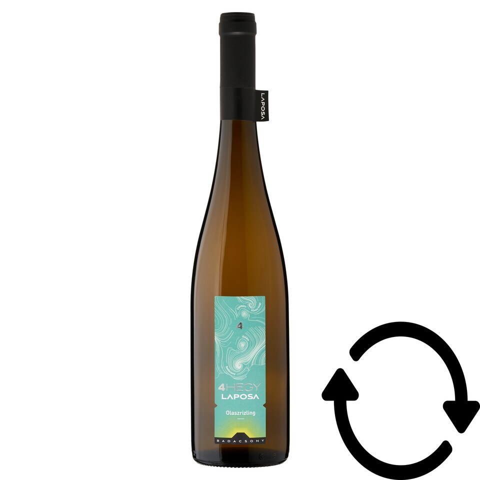 Laposa 4 Hegy Badacsonyi Olaszrizling száraz fehérbor 13% 75 cl