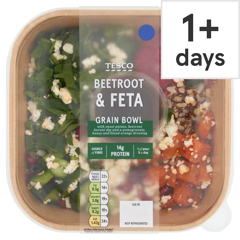 Tesco Beetroot & Feta Grain Bowl 380g