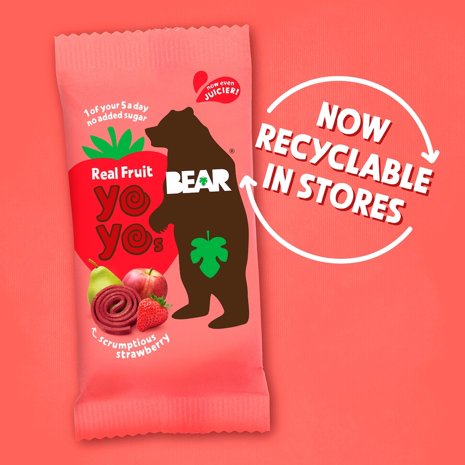 image 1 of Bear Raspberry YoYos Multipack 5 x 20g