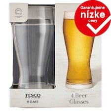 Tesco Home Poháre na pivo 4 ks