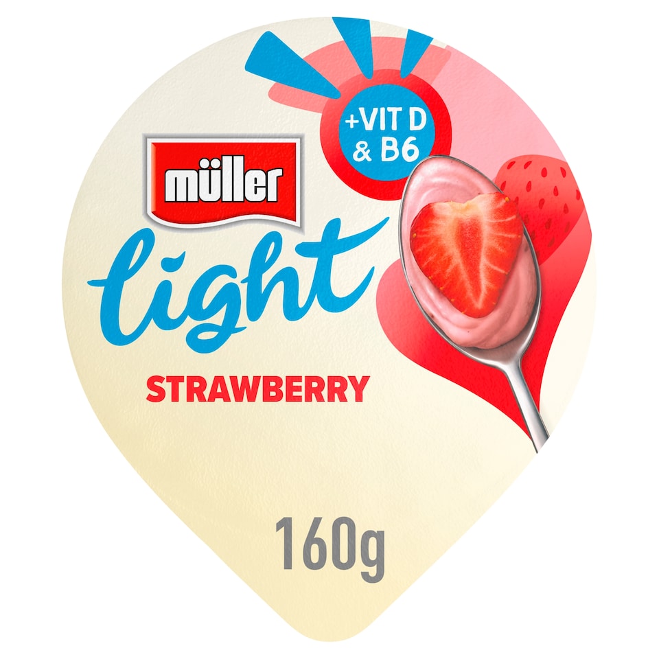 image 1 of Muller Light Strawberry Yogurt 160G