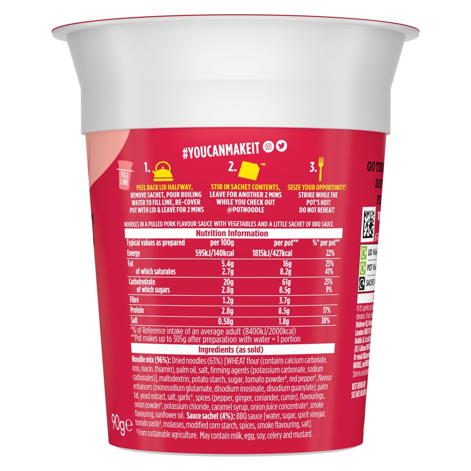 image 1 of Pot Noodle Pulled Pork 90G