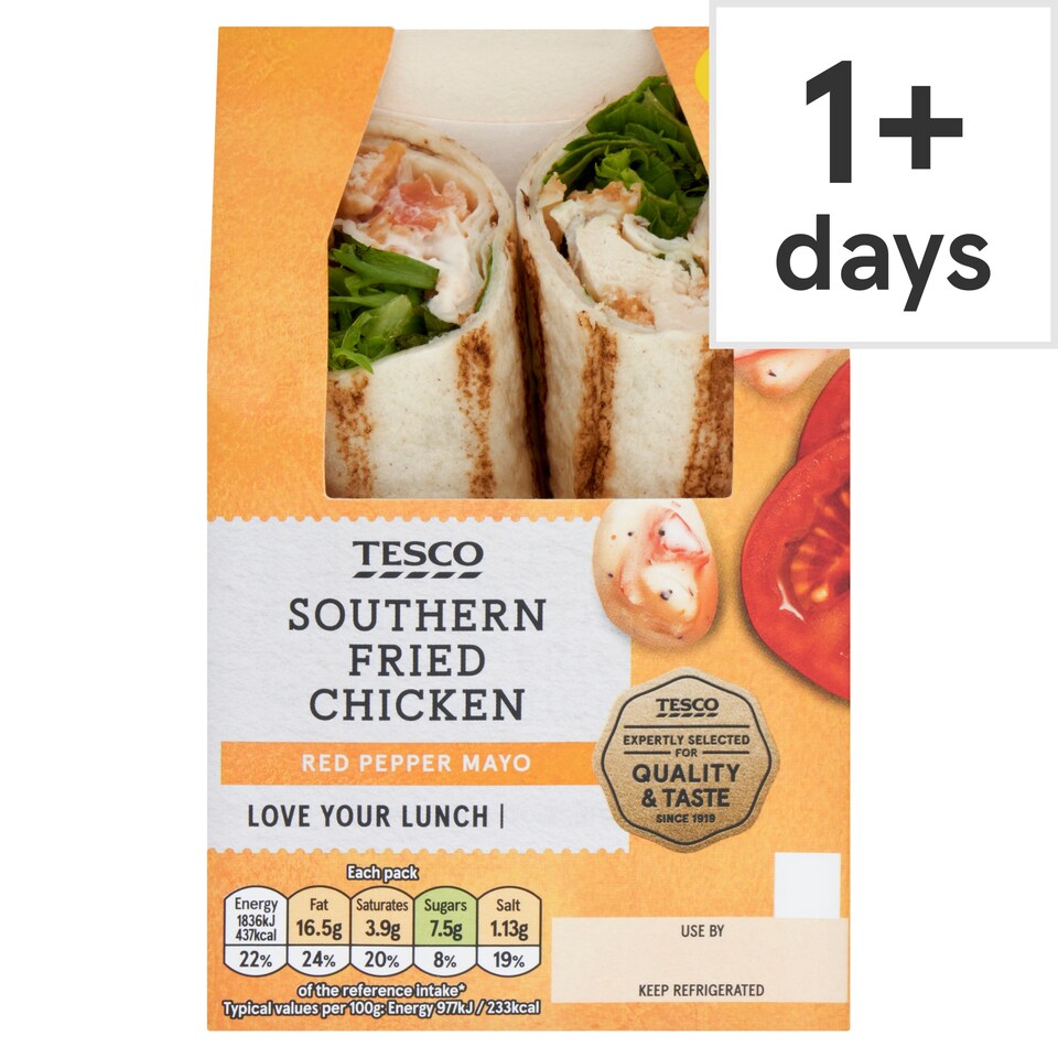 Tesco Southern Fried Chicken Wrap