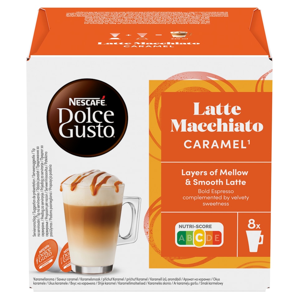 NESCAFÉ® Dolce Gusto® Latte Macchiato Caramel - kávové kapsle - 16 ks