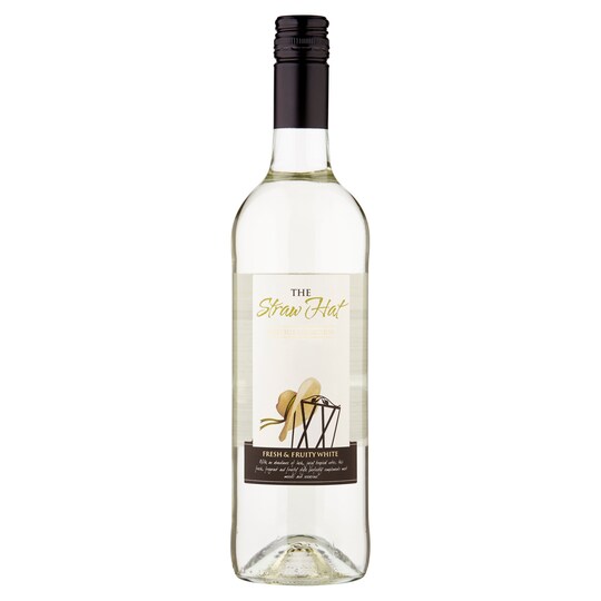 The Straw Hat White 75Cl Tesco Groceries