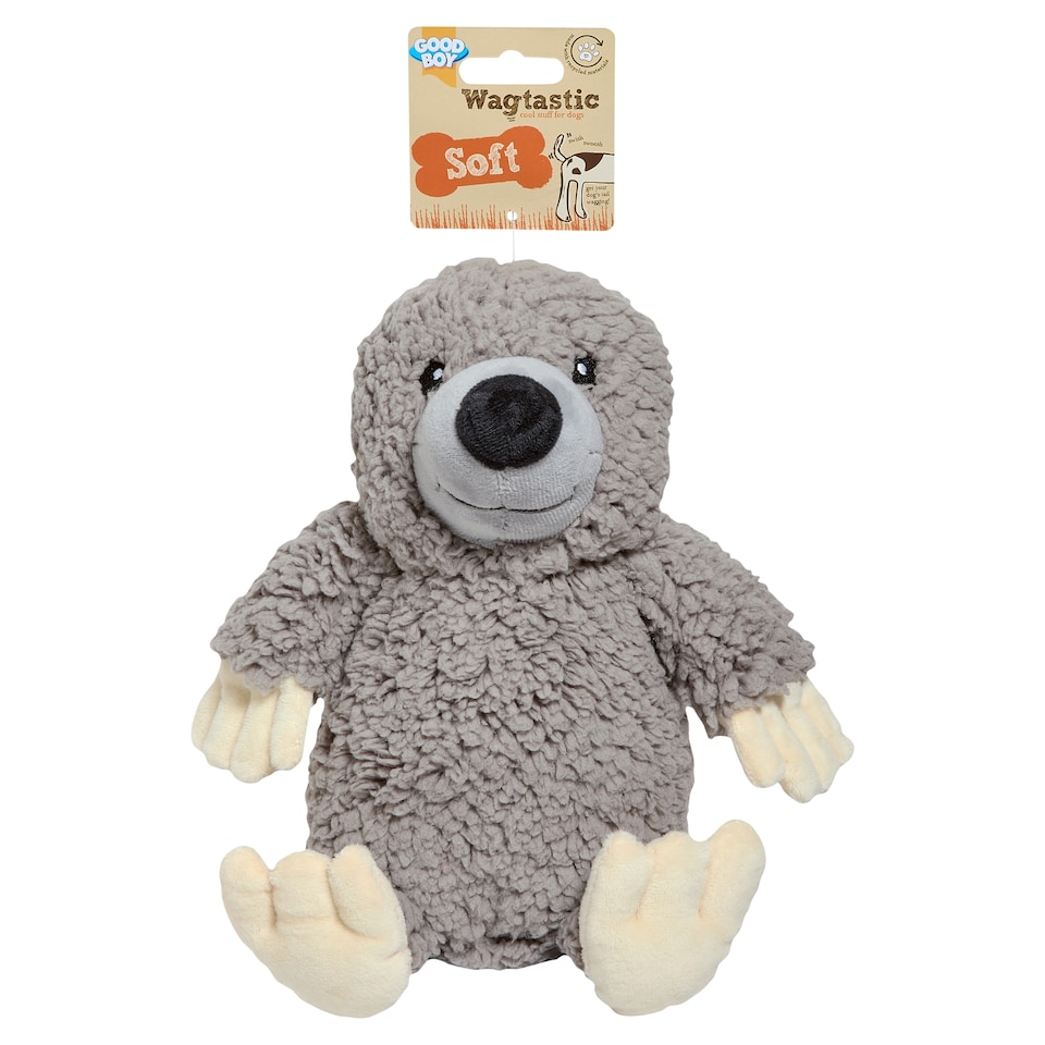 Good Boy Soft Wagtastic Fluffy Recycled Dog Toy