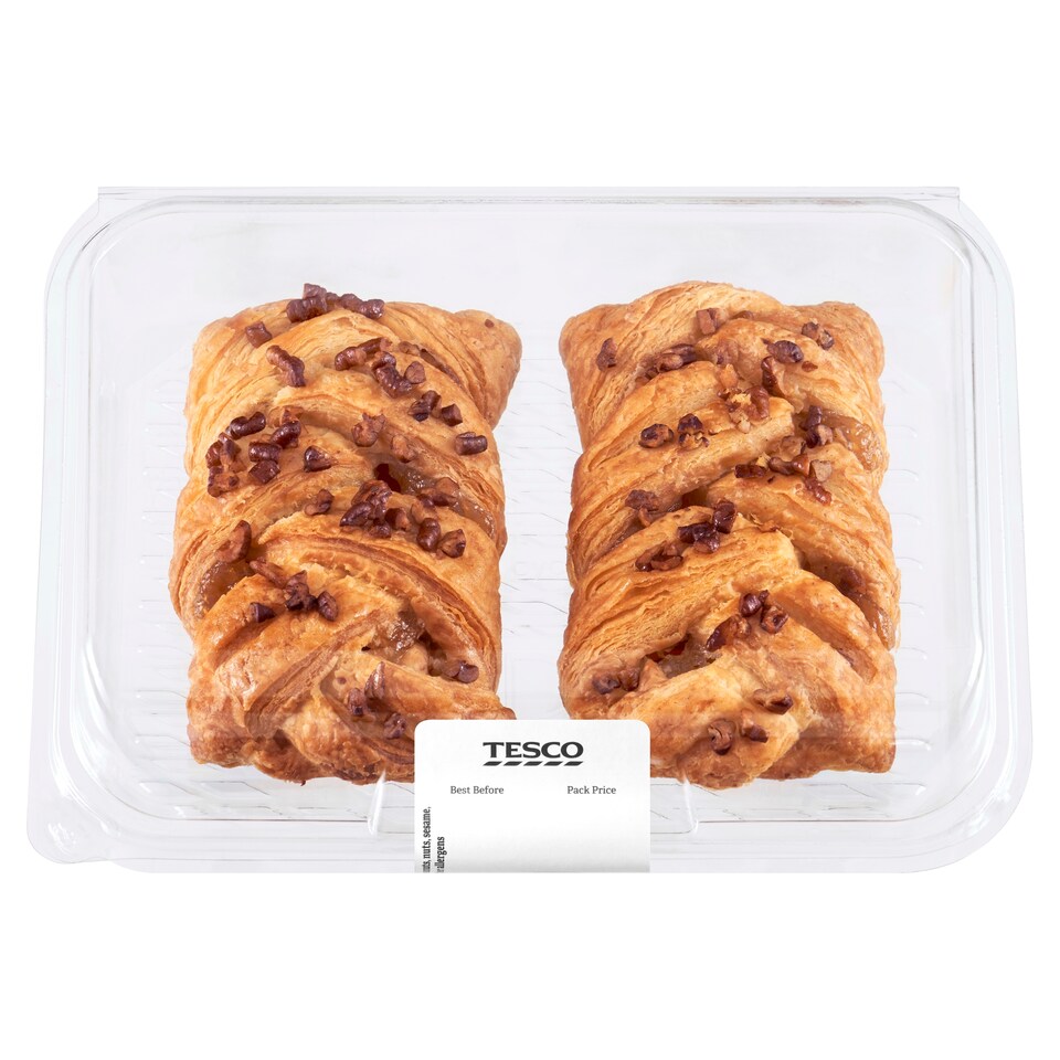 image 1 of Tesco Maple And Pecan Plait 2 Pack