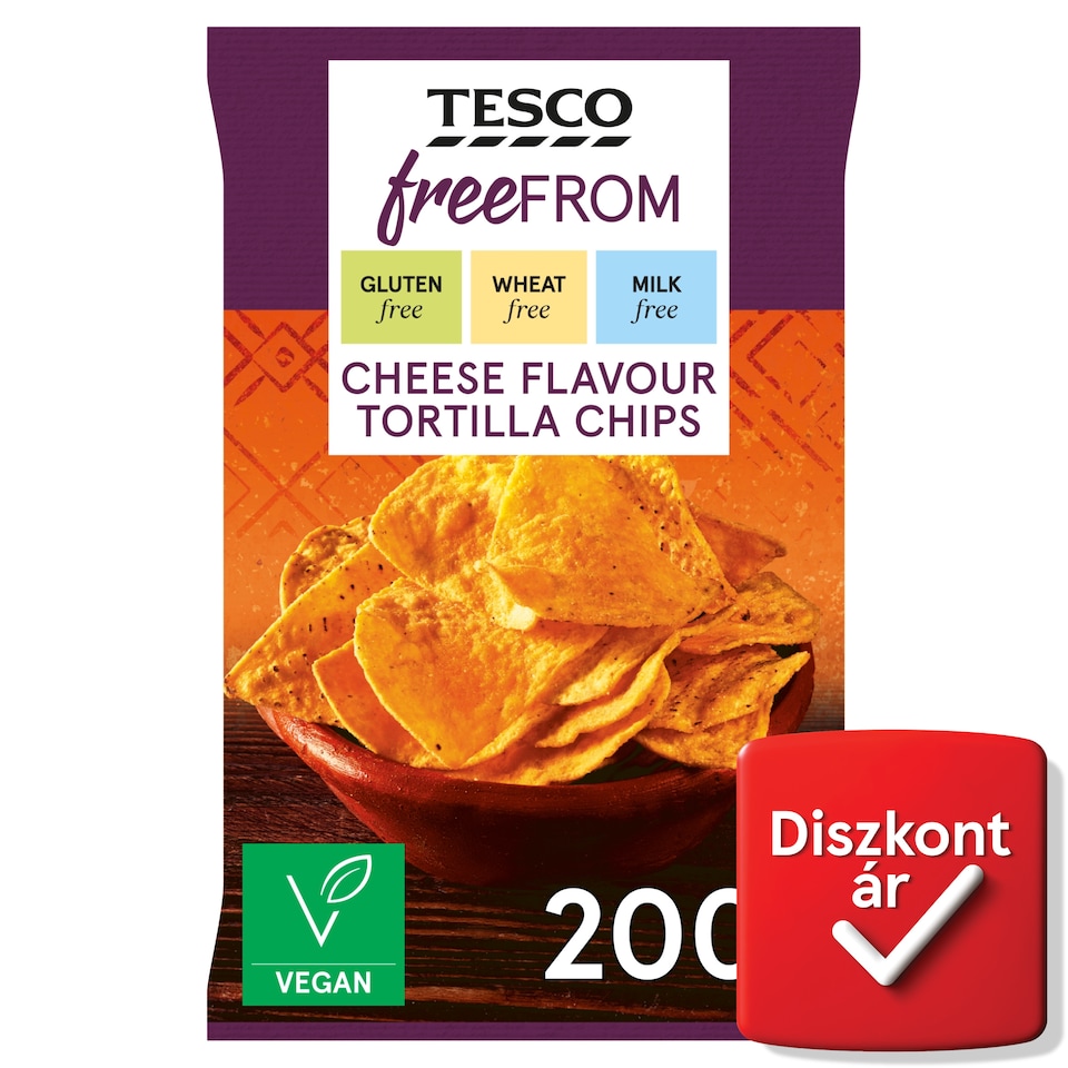 Tesco Free From gluténmentes sajtízű kukoricasnack 200 g