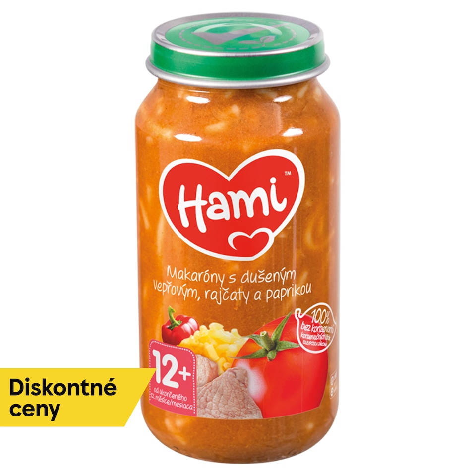 Hami Makaróny s duseným bravčovým, paradajkami a paprikou 250 g