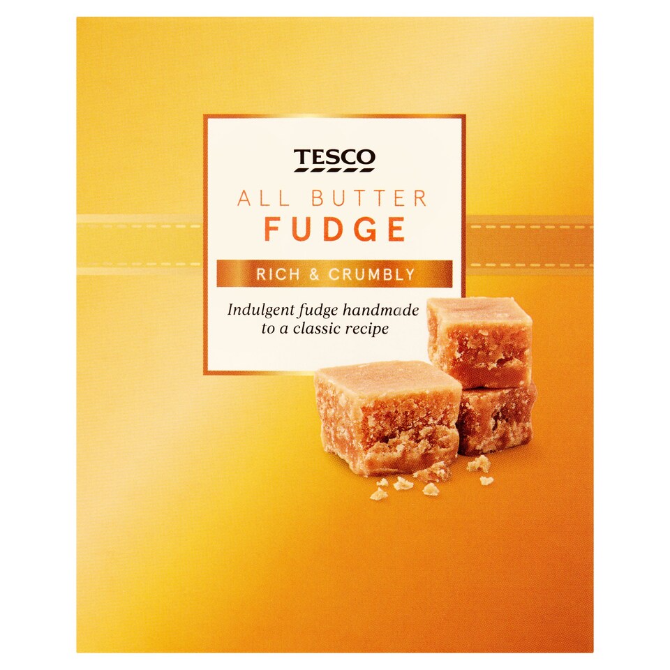 Tesco All Butter Fudge Box 150G