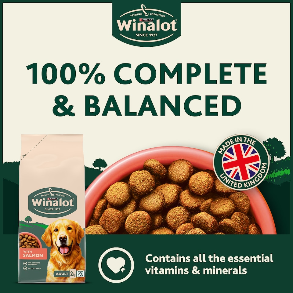 image 1 of WINALOT Salmon Dry Dog Food 2kg
