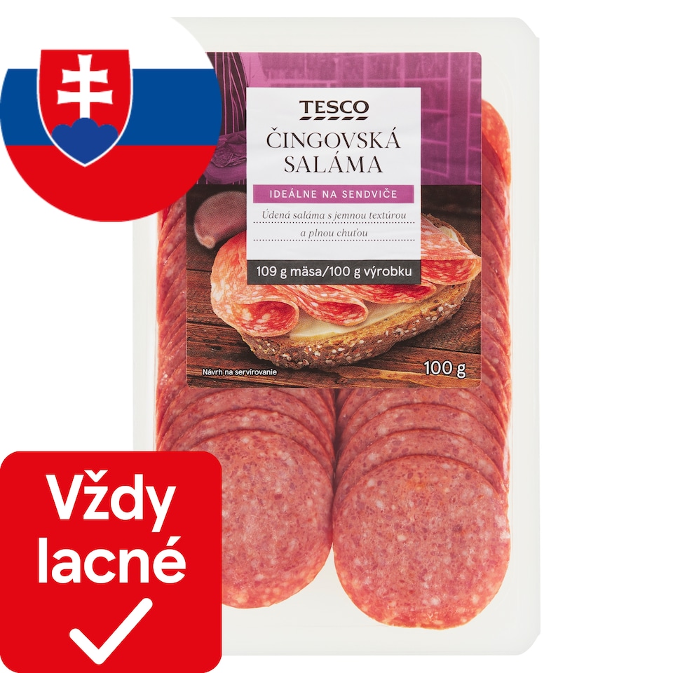 Tesco Čingovská saláma 100 g