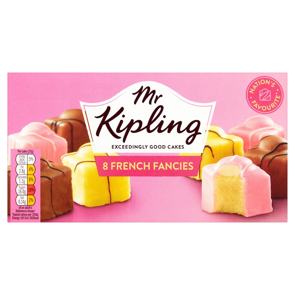 image 1 of Mr Kipling French Fancies Cakes 8 Pack