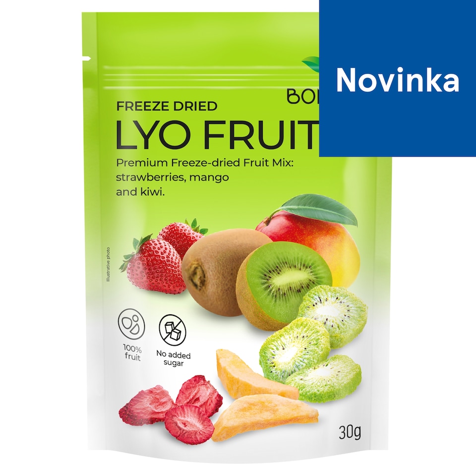 Bonitas Mrazom sušené jahody, mango a kiwi 30 g