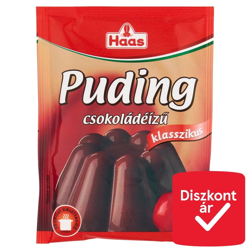 Haas klasszikus csokoládéízű pudingpor 44 g