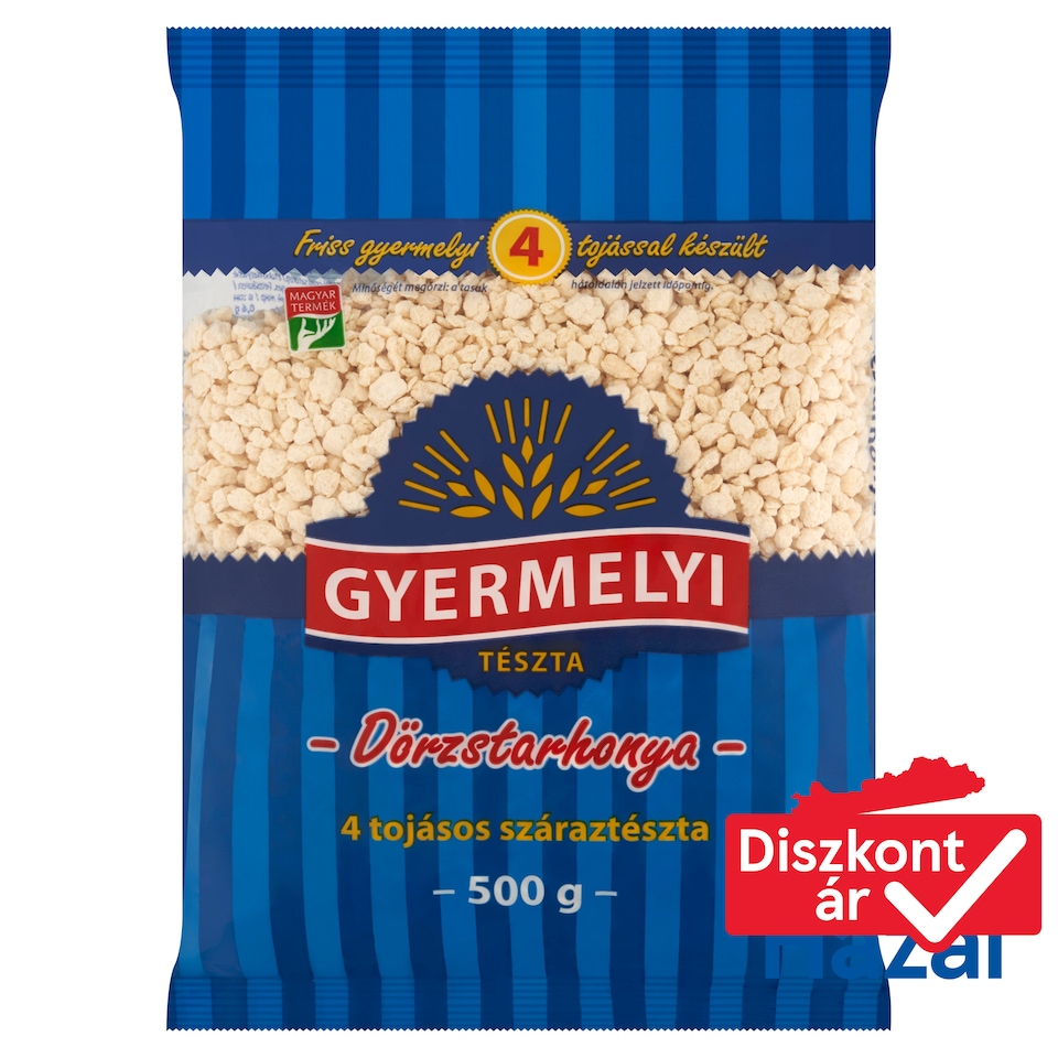 Gyermelyi dörzstarhonya 4 tojásos száraztészta 500 g