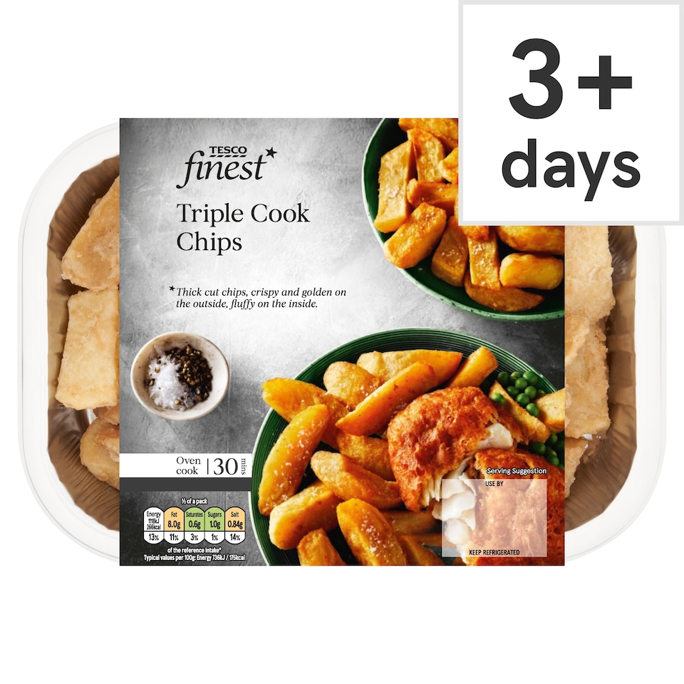 Tesco Finest Triple Cook Chips 400g